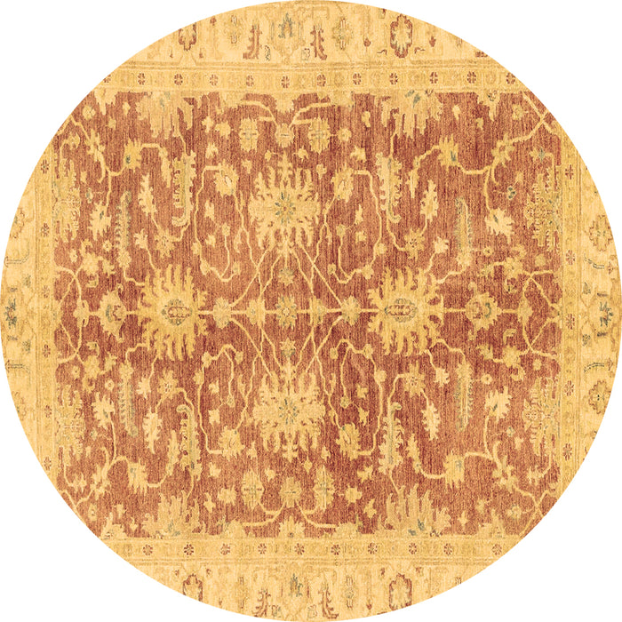 Round Machine Washable Abstract Brown Modern Rug, wshabs3013brn