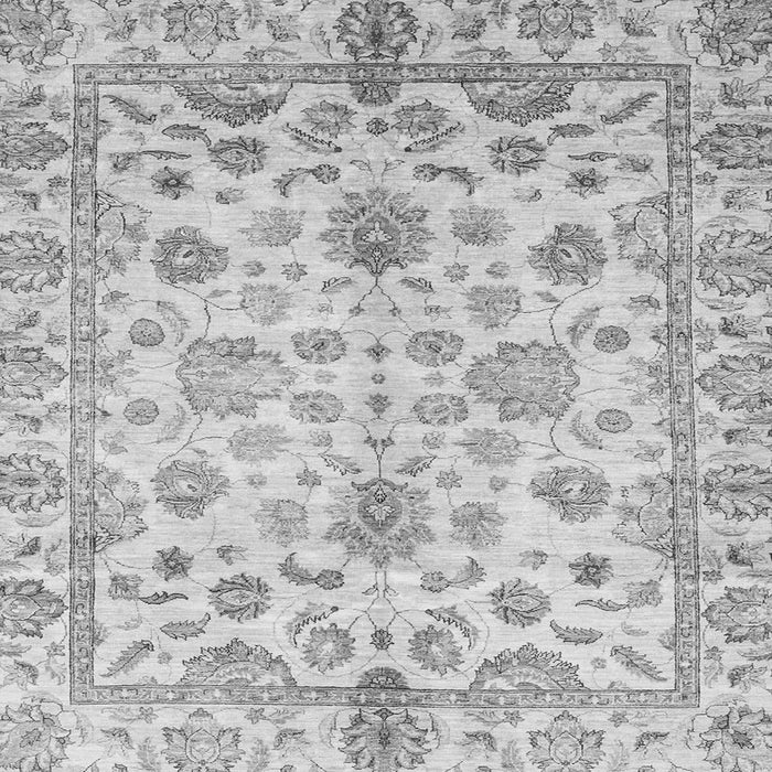 Square Oriental Gray Traditional Rug, abs3014gry