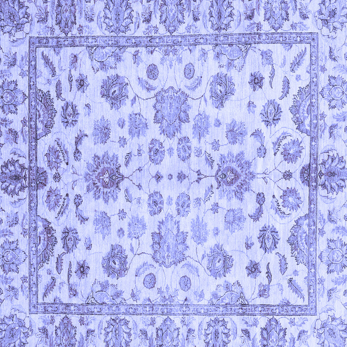 Square Oriental Blue Traditional Rug, abs3014blu
