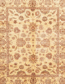 Abstract Mustard Yellow Oriental Rug, abs3014