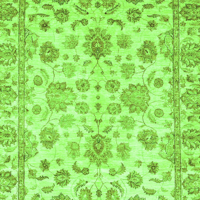 Machine Washable Oriental Green Traditional Area Rugs, wshabs3014grn