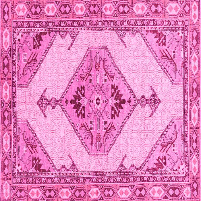 Square Abstract Pink Modern Rug, abs3015pnk