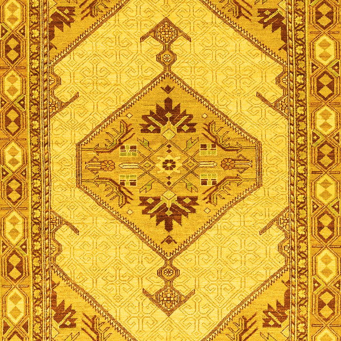Machine Washable Abstract Yellow Modern Rug, wshabs3015yw