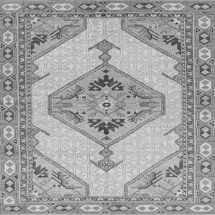 Square Abstract Gray Modern Rug, abs3015gry