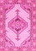 Machine Washable Abstract Pink Modern Rug, wshabs3015pnk