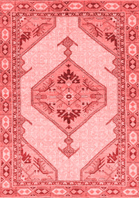 Abstract Red Modern Rug, abs3015red