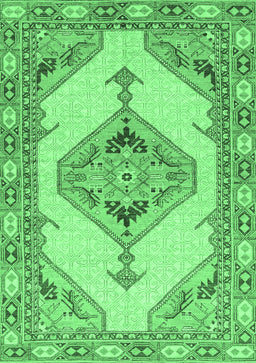 Abstract Emerald Green Modern Rug, abs3015emgrn