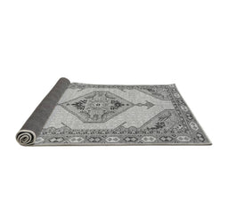 Sideview of Abstract Gray Modern Rug, abs3015gry