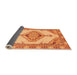 Sideview of Abstract Orange Modern Rug, abs3015org