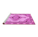 Sideview of Machine Washable Abstract Purple Modern Area Rugs, wshabs3015pur