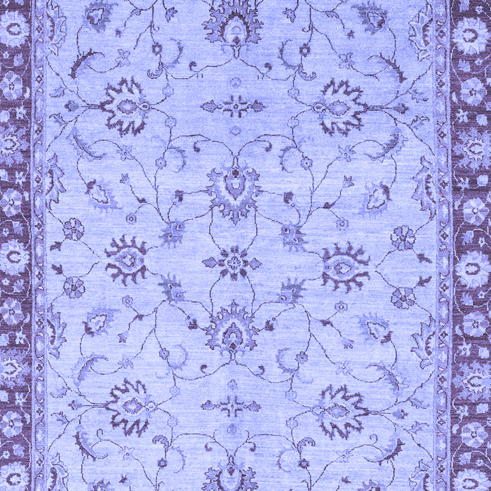 Machine Washable Oriental Blue Traditional Rug, wshabs3016blu