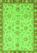 Machine Washable Oriental Green Traditional Area Rugs, wshabs3016grn