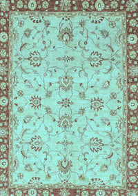 Oriental Light Blue Traditional Rug, abs3016lblu