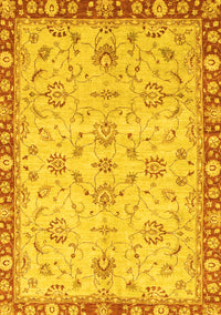 Oriental Yellow Traditional Rug, abs3016yw