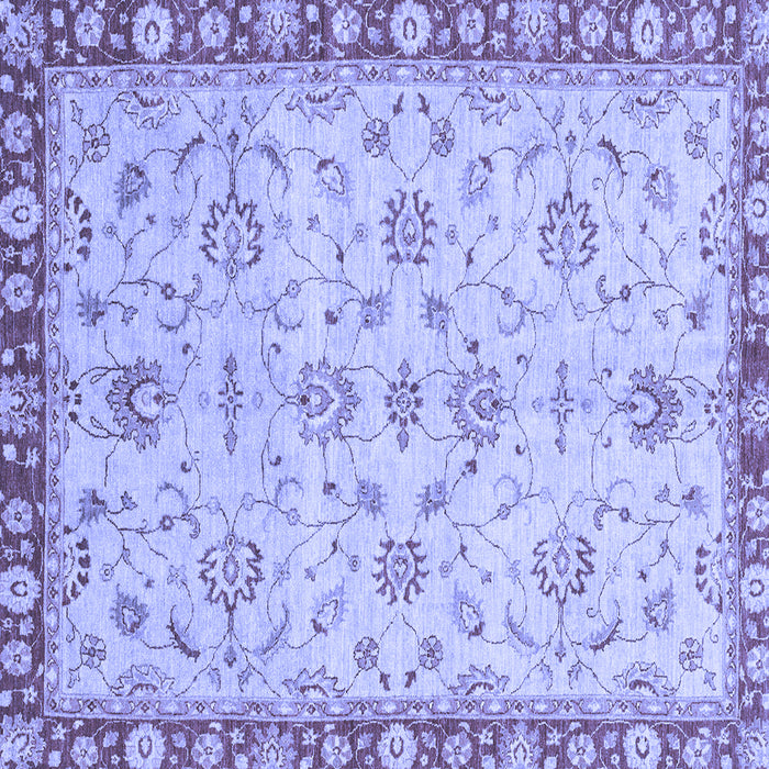 Square Oriental Blue Traditional Rug, abs3016blu