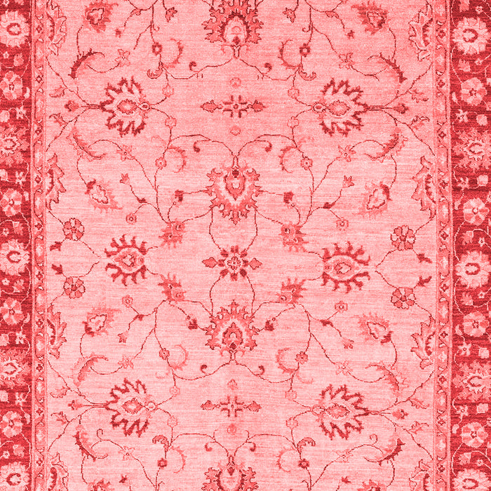 Machine Washable Oriental Red Traditional Rug, wshabs3016red