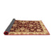 Sideview of Abstract Red Oriental Rug, abs3017