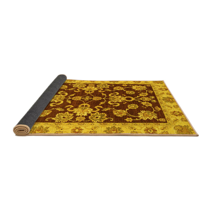 Sideview of Oriental Yellow Traditional Rug, abs3017yw