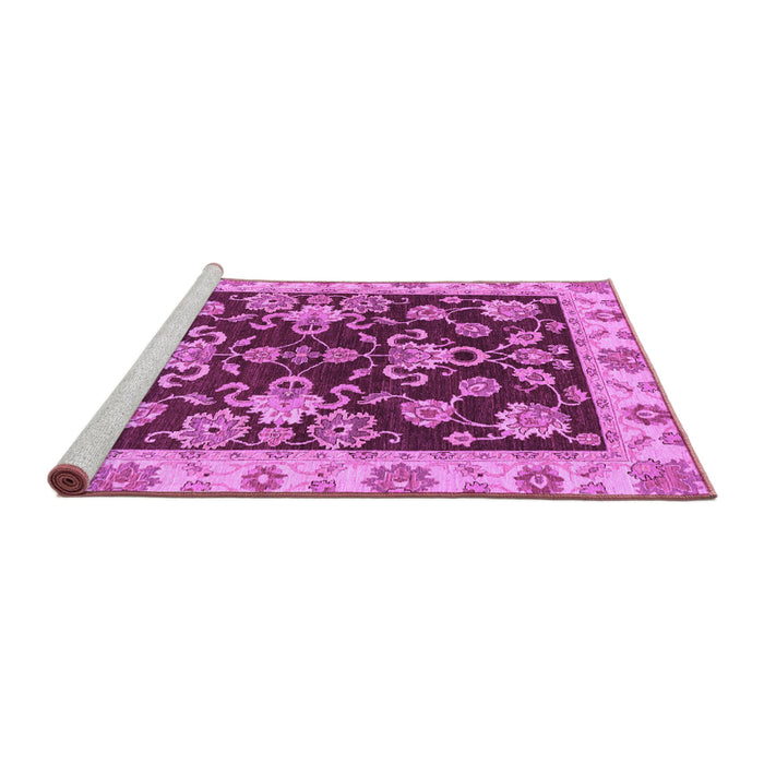 Sideview of Machine Washable Oriental Purple Traditional Area Rugs, wshabs3017pur