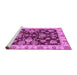 Sideview of Machine Washable Oriental Purple Traditional Area Rugs, wshabs3017pur