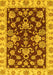 Machine Washable Oriental Yellow Traditional Rug, wshabs3017yw