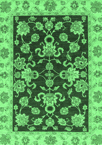 Oriental Emerald Green Traditional Rug, abs3017emgrn