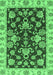 Oriental Emerald Green Traditional Rug, abs3017emgrn