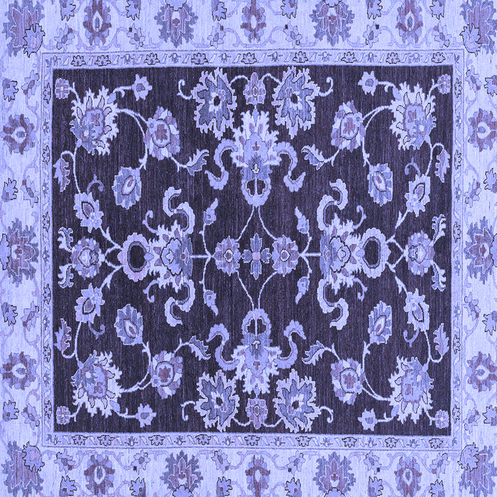 Square Oriental Blue Traditional Rug, abs3017blu