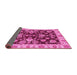 Sideview of Oriental Pink Traditional Rug, abs3017pnk