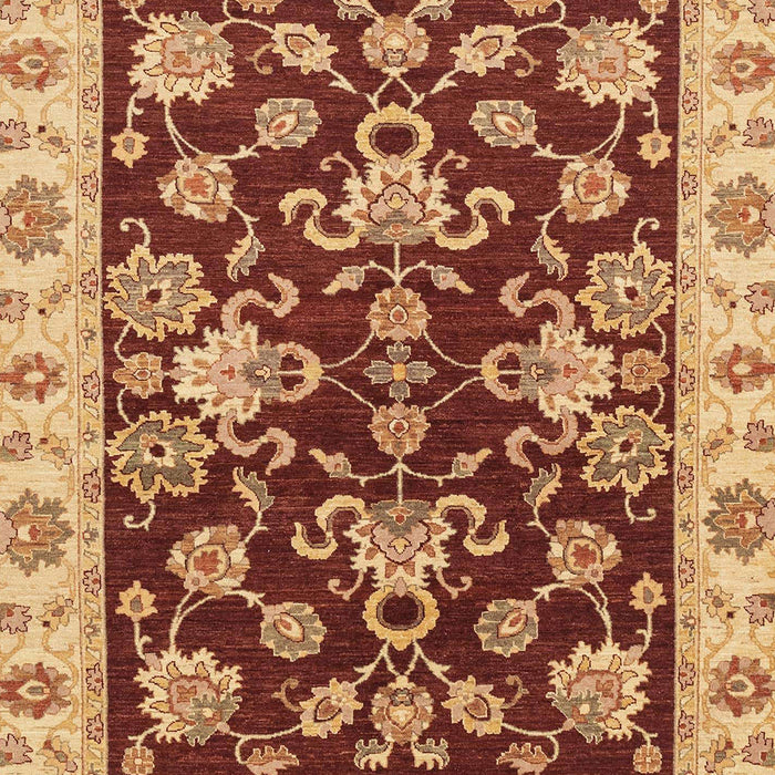 Machine Washable Abstract Tomato Red Rug, wshabs3017