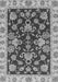 Machine Washable Oriental Gray Traditional Rug, wshabs3017gry