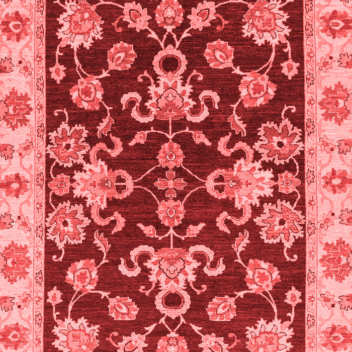 Machine Washable Oriental Red Traditional Rug, wshabs3017red