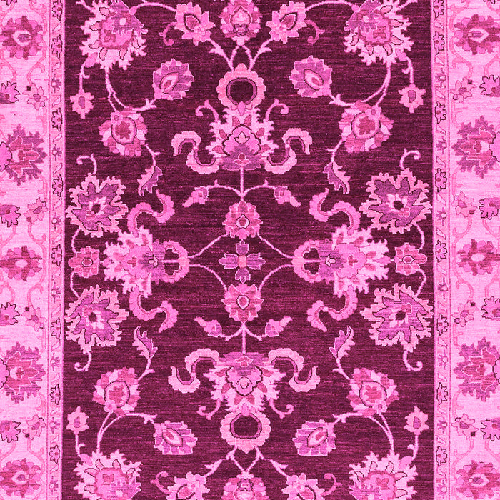 Machine Washable Oriental Pink Traditional Rug, wshabs3017pnk
