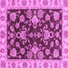 Square Oriental Purple Traditional Rug, abs3017pur