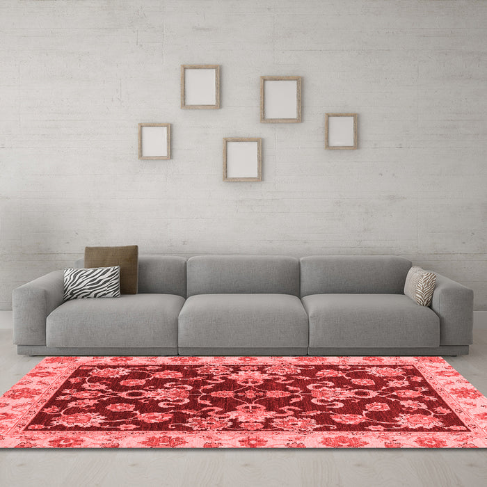 Traditional Red Washable Rugs
