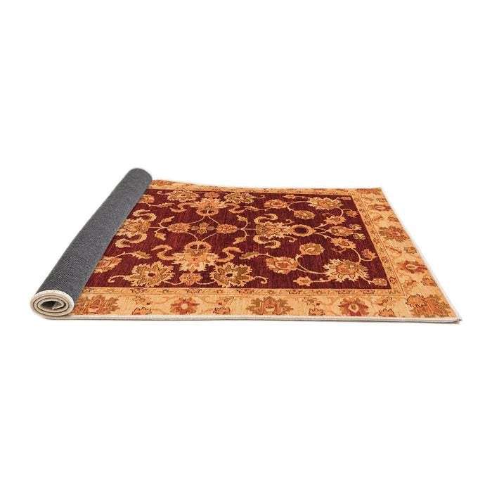 Sideview of Oriental Orange Traditional Rug, abs3017org