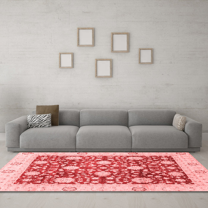 Traditional Red Washable Rugs