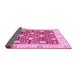 Sideview of Oriental Pink Traditional Rug, abs3018pnk