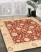 Abstract Red Oriental Rug in Family Room, abs3018