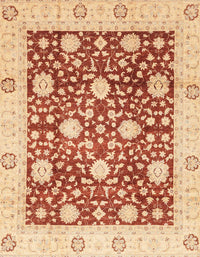 Machine Washable Abstract Red Rug, wshabs3018