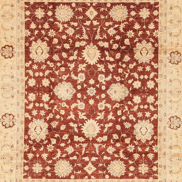 Machine Washable Abstract Red Rug, wshabs3018