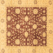 Square Oriental Brown Traditional Rug, abs3018brn