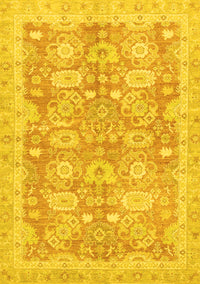 Abstract Yellow Modern Rug, abs3019yw