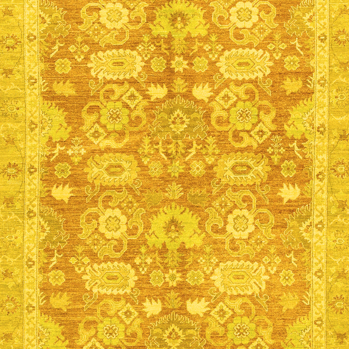 Abstract Yellow Modern Rug, abs3019yw
