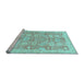 Sideview of Machine Washable Abstract Light Blue Modern Rug, wshabs3019lblu