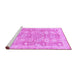 Sideview of Machine Washable Abstract Purple Modern Area Rugs, wshabs3019pur