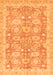 Machine Washable Abstract Orange Modern Area Rugs, wshabs3019org