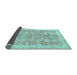 Sideview of Abstract Light Blue Modern Rug, abs3019lblu