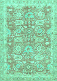 Abstract Turquoise Modern Rug, abs3019turq