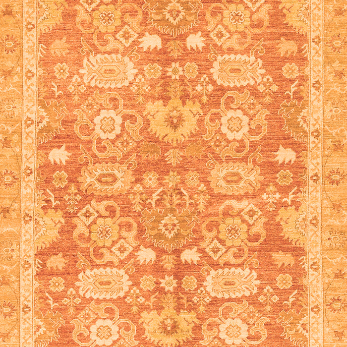 Abstract Orange Modern Rug, abs3019org